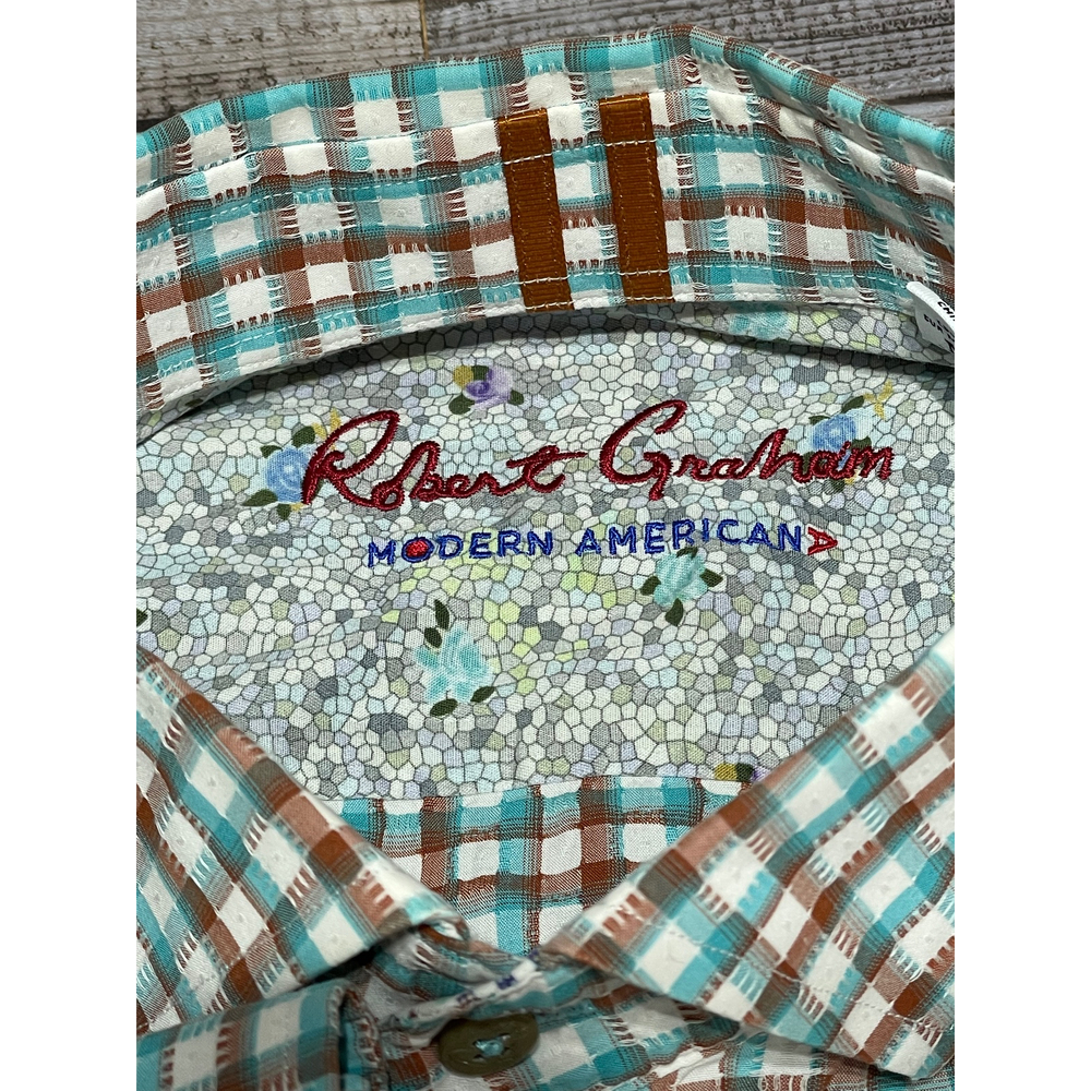 Robert Graham Modern Americana Dress Shirt Mens‎ Size Medium - Picture 4 of 7